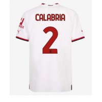 AC Milan Davide Calabria #2 Fotballklær Bortedrakt 2022-23 Kortermet